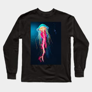 Giant Glowing Jellyfish Long Sleeve T-Shirt